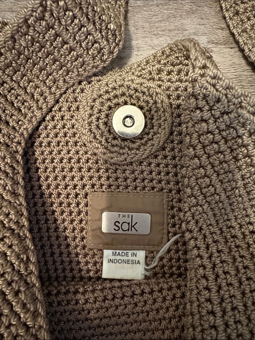The Sak Knit Shoulder Bag - Taupe - Picture 2 of 3